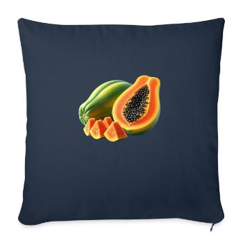 Papaya - Sofakissenbezug 45 x 45 cm - Navy - Vorne