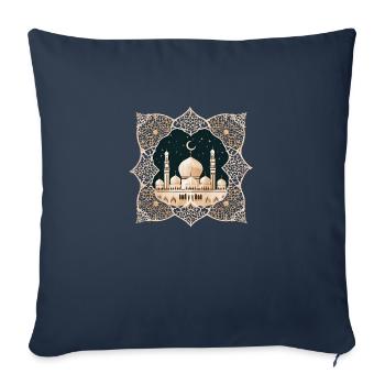 Ramadan Gift Eid Mubarak Islam Allah Muslim - Sofa pillowcase 17,3'' x 17,3'' (45 x 45 cm) - navy - Front