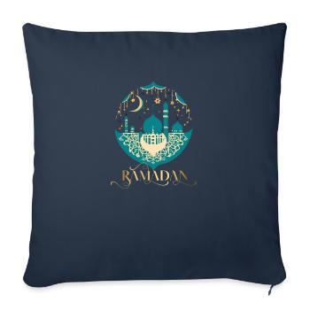 Ramadan Gift Eid Mubarak Islam Allah Muslim - Sofa pillowcase 17,3'' x 17,3'' (45 x 45 cm) - navy - Front