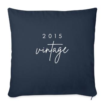 Vintage 2015 Anniversary - Sofa pillowcase 17,3'' x 17,3'' (45 x 45 cm) - navy - Front