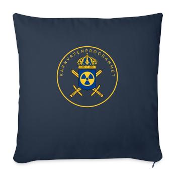Le programme suédois d’armement nucléaire - Housse de coussin décorative 45 x 45 cm - bleu marine - Devant