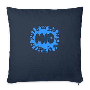 MID Splash - Un design Gen Alpha audacieux et pertinent - Housse de coussin décorative 45 x 45 cm - bleu marine - Devant