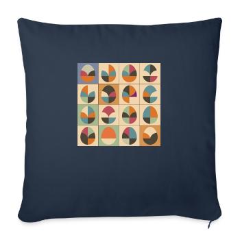Easter Eggs Design No.05 - Sofa pillowcase 17,3'' x 17,3'' (45 x 45 cm) - navy - Front