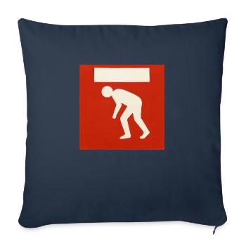 Watch Your Head - Sofa pillowcase 17,3'' x 17,3'' (45 x 45 cm) - navy - Front