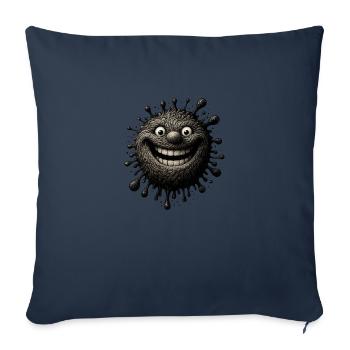 Tintenfleck - Sofakissenbezug 45 x 45 cm - Navy - Vorne