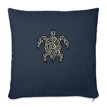 Mana Honu – Polynesian Turtle - Sofakissenbezug 45 x 45 cm - Navy - Vorne