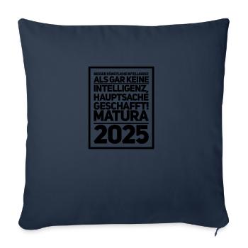 Maturité - Housse de coussin décorative 45 x 45 cm - bleu marine - Devant