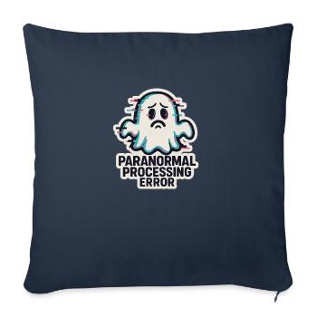 Paranormal Processing Error - Glitchy Ghost - Sofakissenbezug 45 x 45 cm - Navy - Vorne