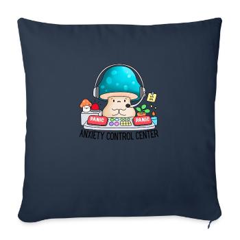 Angst Kontrollzentrum Lustig Angst Ehrfurcht - Sofakissenbezug 45 x 45 cm - Navy - Vorne
