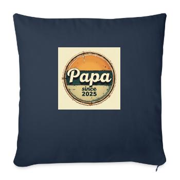 Flux Dev A worn retroinspired logo badge featur - Sofakissenbezug 45 x 45 cm - Navy - Vorne
