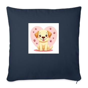 Flux Dev A whimsical pastelhued illustration 4 - Sofakissenbezug 45 x 45 cm - Navy - Vorne