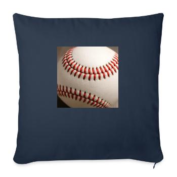 Base-ball - Housse de coussin décorative 45 x 45 cm - bleu marine - Devant