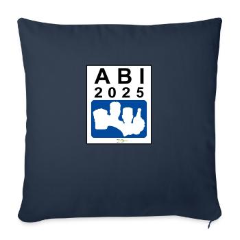 Bier Liga Logo ABI 2025 Blau - Sofakissenbezug 45 x 45 cm - Navy - Vorne