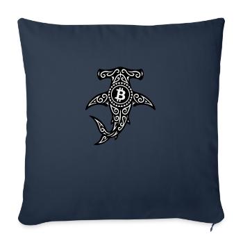 Crypto Surf Tribe - Housse de coussin décorative 45 x 45 cm - bleu marine - Devant