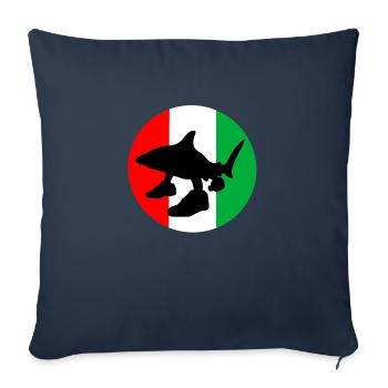 Italienische Hirnfäule - Sofakissenbezug 45 x 45 cm - Navy - Vorne