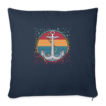 Anchor - Sofa pillowcase 17,3'' x 17,3'' (45 x 45 cm) - navy - Front