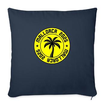 Majorque 2025 - Housse de coussin décorative 45 x 45 cm - bleu marine - Devant