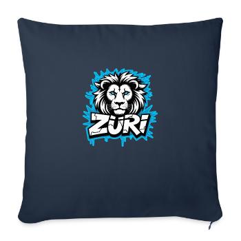 Zueri loewe graffiti - Sofakissenbezug 45 x 45 cm - Navy - Vorne