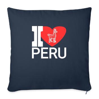 Favorite country peru - Sofa pillowcase 17,3'' x 17,3'' (45 x 45 cm) - navy - Front