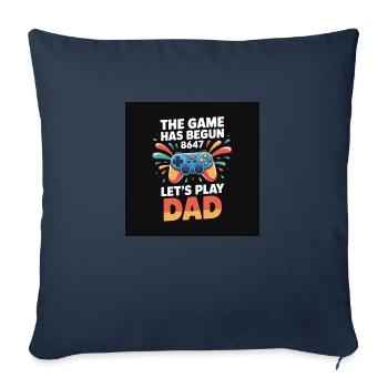 Fathers day gift - Sofa pillowcase 17,3'' x 17,3'' (45 x 45 cm) - navy - Front