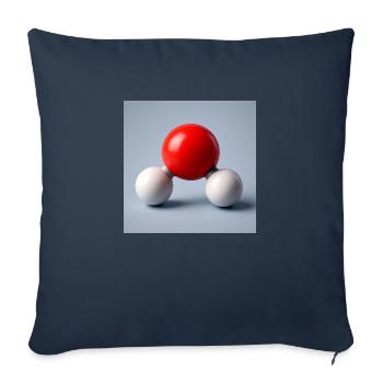 De l’eau pure - Housse de coussin décorative 45 x 45 cm - bleu marine - Devant