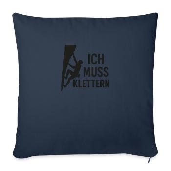 Klettern, Climbing - Sofakissenbezug 45 x 45 cm - Navy - Vorne