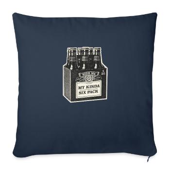 Mon Kinda Six Pack - Housse de coussin décorative 45 x 45 cm - bleu marine - Devant