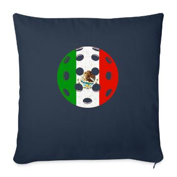 Pickleball Mexique - Housse de coussin décorative 45 x 45 cm - bleu marine - Devant