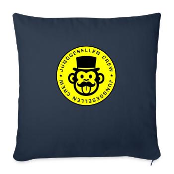 Junggesellen Crew Affe - Sofakissenbezug 45 x 45 cm - Navy - Vorne