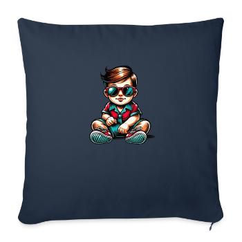 Baby Sonnenbrille Comic - Sofakissenbezug 45 x 45 cm - Navy - Vorne