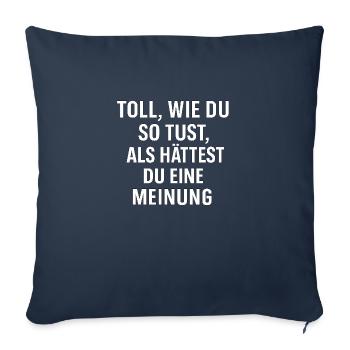 Sprechdurchfall #2 - Sofakissenbezug 45 x 45 cm - Navy - Vorne