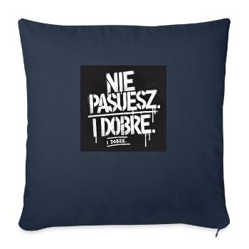 Es passt nicht Und es ist cool - Sofakissenbezug 45 x 45 cm - Navy - Vorne