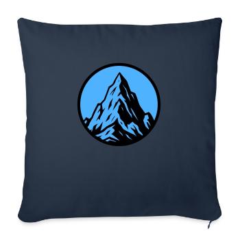 Icône de la montagne Montagnes de montagne - Housse de coussin décorative 45 x 45 cm - bleu marine - Devant