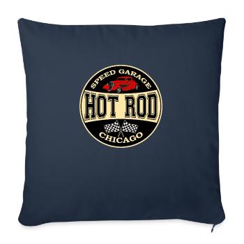 hot rod logo - Sofakissenbezug 45 x 45 cm - Navy - Vorne