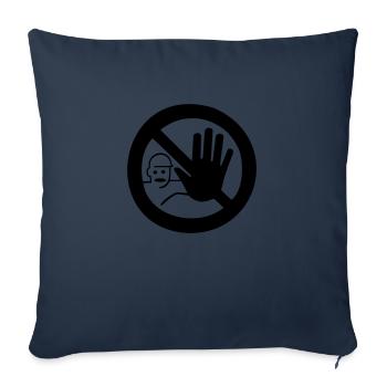 STOP - Sofa pillowcase 17,3'' x 17,3'' (45 x 45 cm) - navy - Front