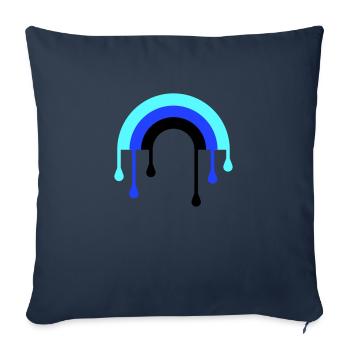 regenbogen_3f - Sofakissenbezug 45 x 45 cm - Navy - Vorne