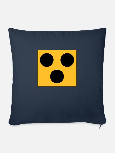 blind - Sofakissenbezug 45 x 45 cm - Navy