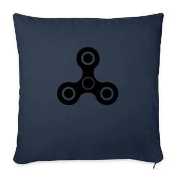 bouger spinner - Housse de coussin décorative 45 x 45 cm - bleu marine - Devant