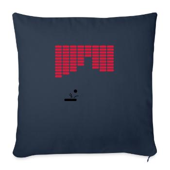 retro game - Sofa pillowcase 17,3'' x 17,3'' (45 x 45 cm) - navy - Front