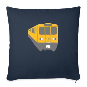 Berlin Train U1 - Sofakissenbezug 45 x 45 cm - Navy - Vorne