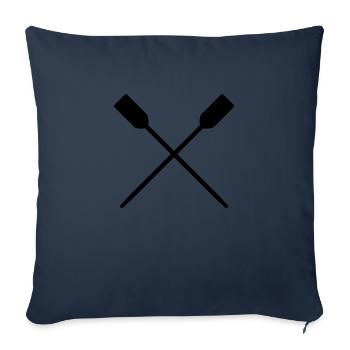 rudern_f1 - Housse de coussin décorative 45 x 45 cm - bleu marine - Devant