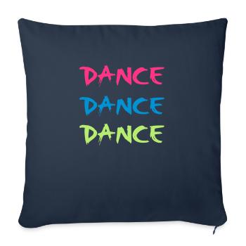 Dance - Sofa pillowcase 17,3'' x 17,3'' (45 x 45 cm) - navy - Front