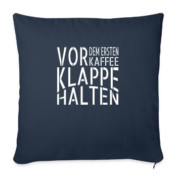 kaffeeliebhaber geschenk lieben bürohumor baristia - Sofakissenbezug 45 x 45 cm - Navy - Vorne