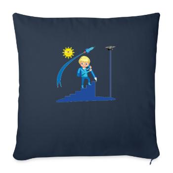 Back to school 2 - Sofa pillowcase 17,3'' x 17,3'' (45 x 45 cm) - navy - Front