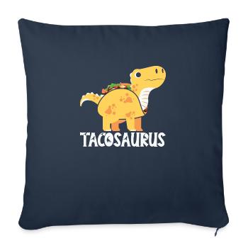 tacosaurus - Housse de coussin décorative 45 x 45 cm - bleu marine - Devant