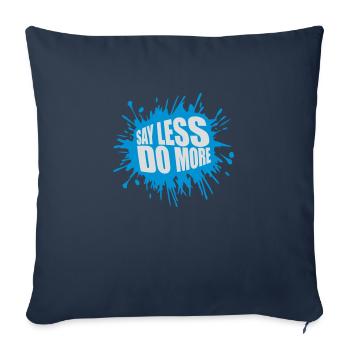 say less do more - Sofa pillowcase 17,3'' x 17,3'' (45 x 45 cm) - navy - Front