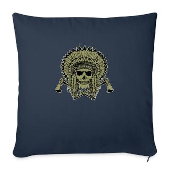 American Native Tomahawk - Sofa pillowcase 17,3'' x 17,3'' (45 x 45 cm) - navy - Front