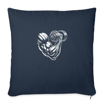 Muskelkraft - Sofakissenbezug 45 x 45 cm - Navy - Vorne