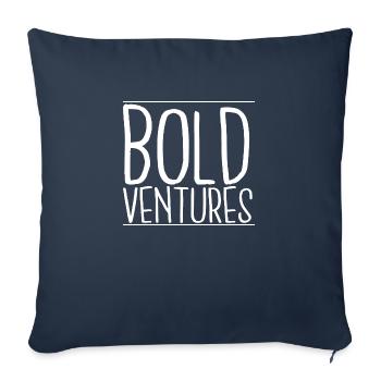 Innovation d’entreprise Relever les défis Idée cadeau - Housse de coussin décorative 45 x 45 cm - bleu marine - Devant