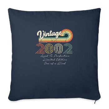 2002 Vintage Classic 2002 - Sofa pillowcase 17,3'' x 17,3'' (45 x 45 cm) - navy - Front